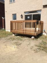 Commercial Wooden Decking Installation in Ajax, Oshawa, Pickering, Whitby, Toronto, GTA